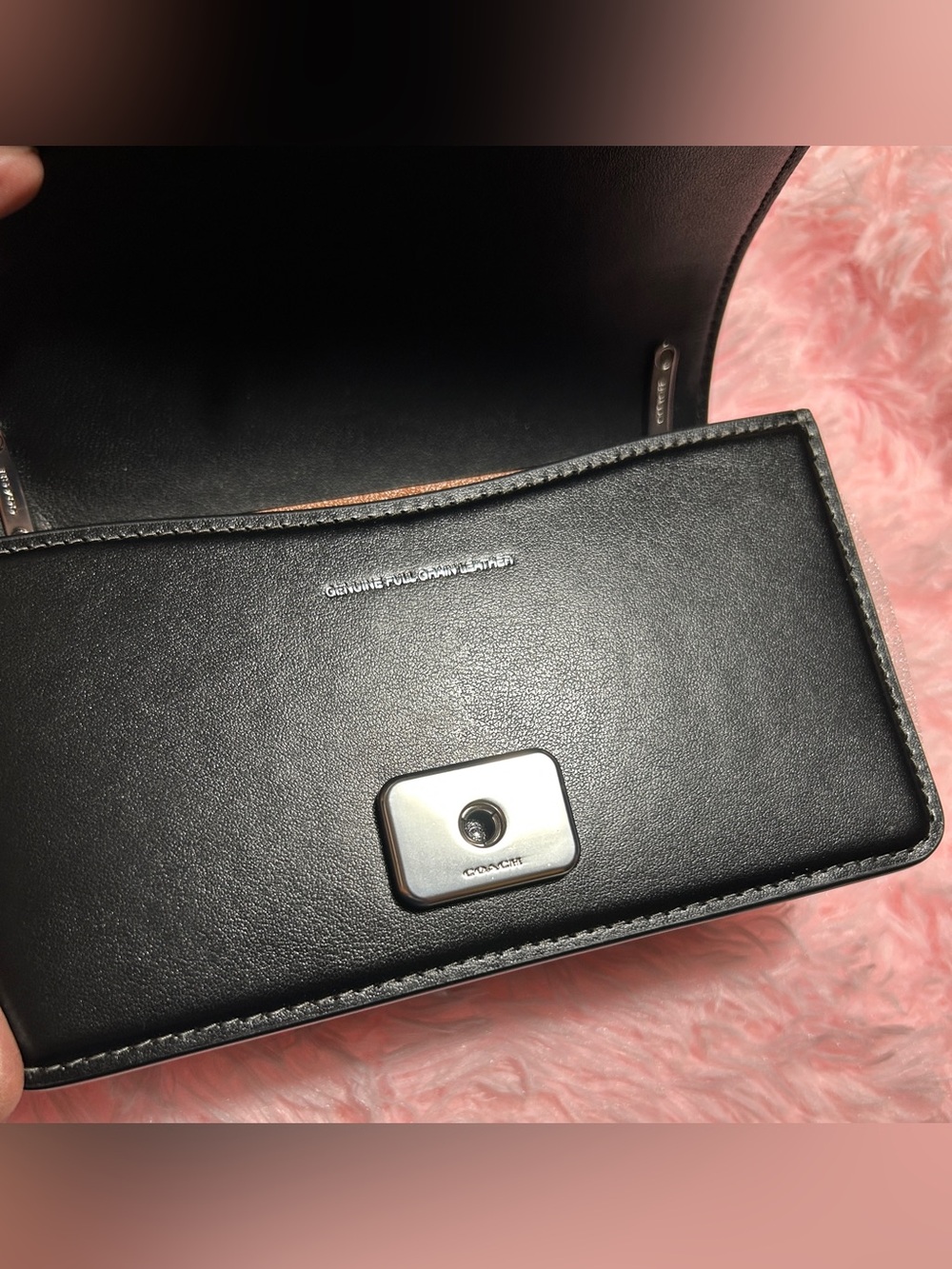 COACH Bandit Crossbody/Black-Silver - Picture 9 of 12